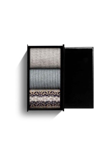 Patterned Cashmere Custom Colours Women's Socks Gift Box