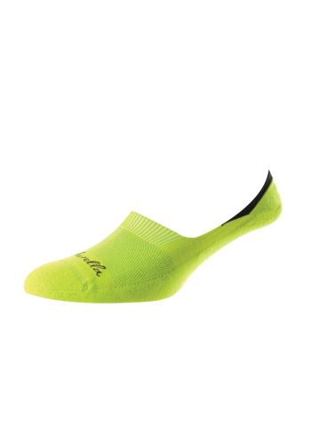 Stride - Sports Luxe Bright Lime Cushion Sole Egyptian Cotton Invisible Men's Socks - Large