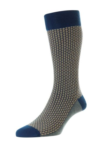 Elgar Diamond Jacquard Comfort Top Egyptian Cotton Men's Socks
