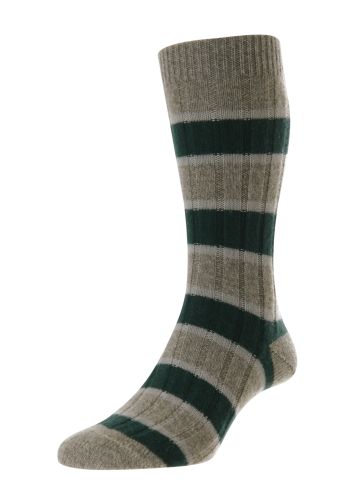 Stalbridge Stripe Cashmere Men's Socks