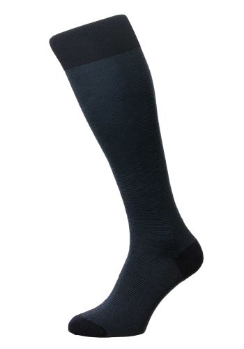Tewkesbury 3-Colour Birdseye Cotton Lisle Long Men's Socks 