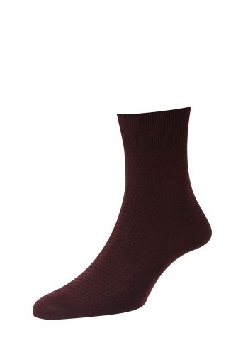 St James Mini Basket Textured Cotton Men's Ankle Socks