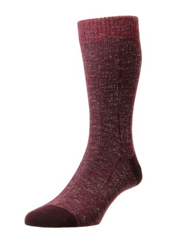 Herring Contrast Heel & Toe Luxury Cotton Men's Socks