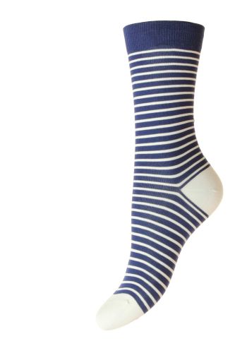 Selene Breton Stripe Cotton Lisle Women's Socks